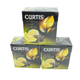 Trà Túi Lọc Hiệu Curtis Hương Chanh Vàng – Tea Curtis Sunny Lemon 34g