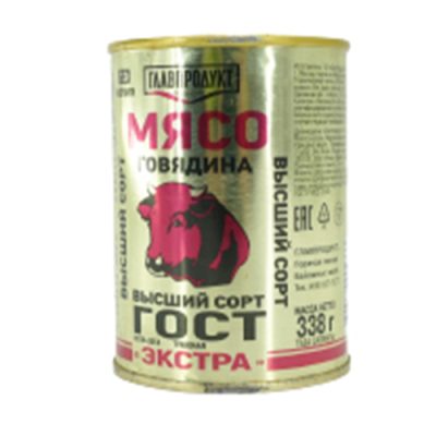 Thịt Bò Đóng Hộp Cao Cấp Extra Hiệu Glavproduct 338gr
