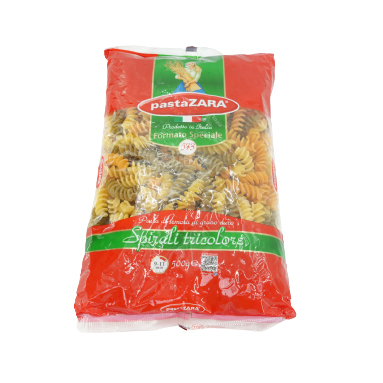 Nui Ý Xoắn 57/3 Màu PASTA ZARA 500g