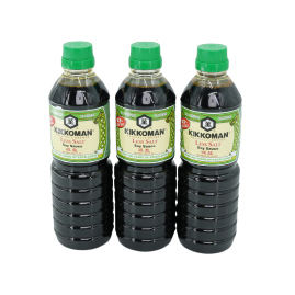 Nước Tương Ít muối 43% KIKKOMAN 600ml