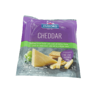 Phô Mai Cheddar Trắng Hiệu Emborg 200gr