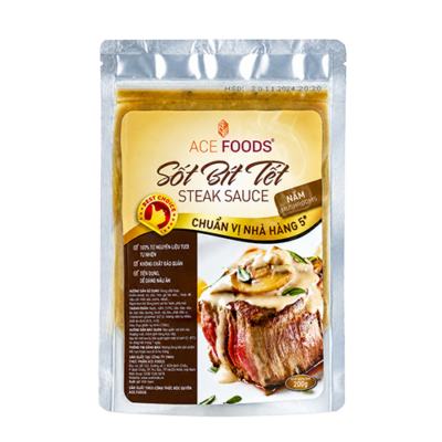 ACE FOODS+ Xốt bít tết vị nấm