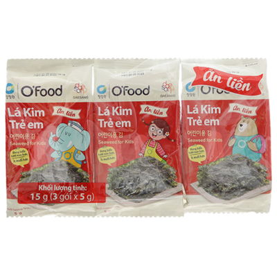 OFOOD Lá Kim Trẻ em 5g lốc 3 * 24ED (HD)