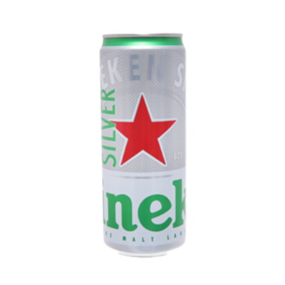 Heineken Bia Lon Bạc 330ml T24