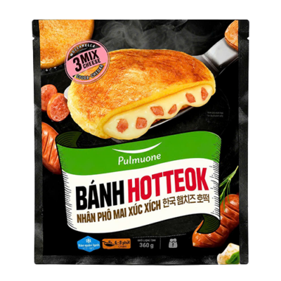 Bánh HOTTEOK nhân phômai xúc xích 360g