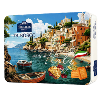 Bánh quy hộp thiếc mix vị nhân mứt Dibosco mix vị 425g*8