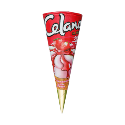 Kem Celano cone dâu hương vani 66gx20