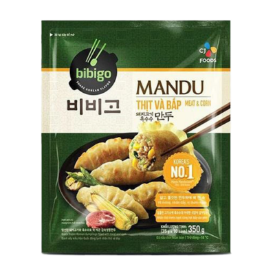 Bánh Mandu Thịt và Bắp CJ Bibigo – Gói 350g