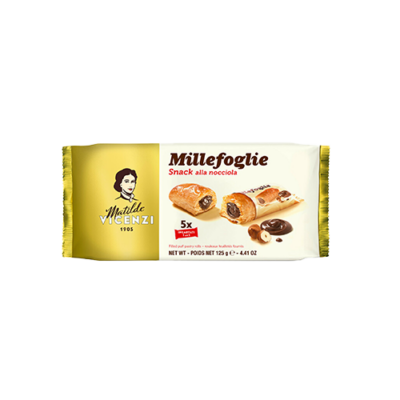 Bánh Ngàn Lớp Minisnack Nhân Kem Hạt Phỉ Matilde Vicenzi 125G